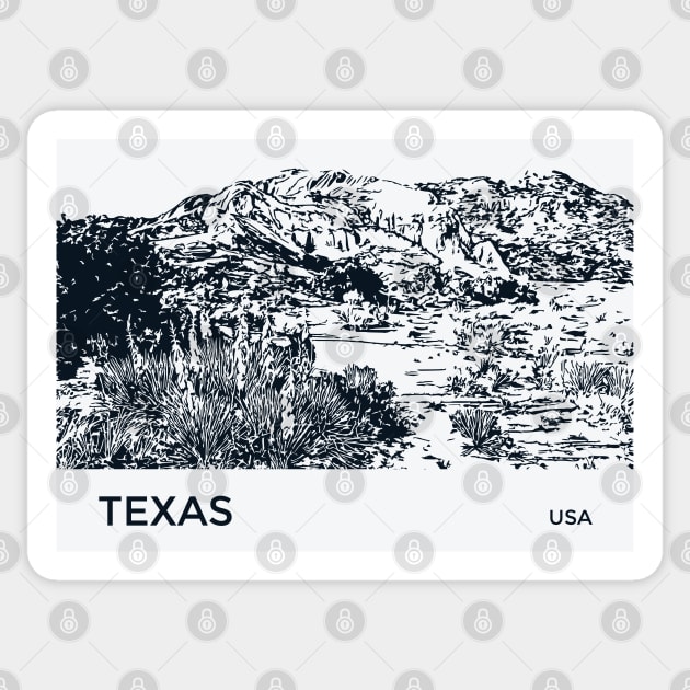Texas USA Sticker by Lakeric